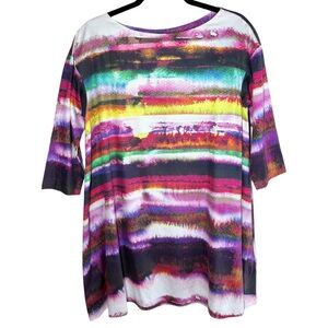 Marimekko Watercolor Mini Dress/Tunic Size EU 36/ US 6 *Missing Belt* Oversized